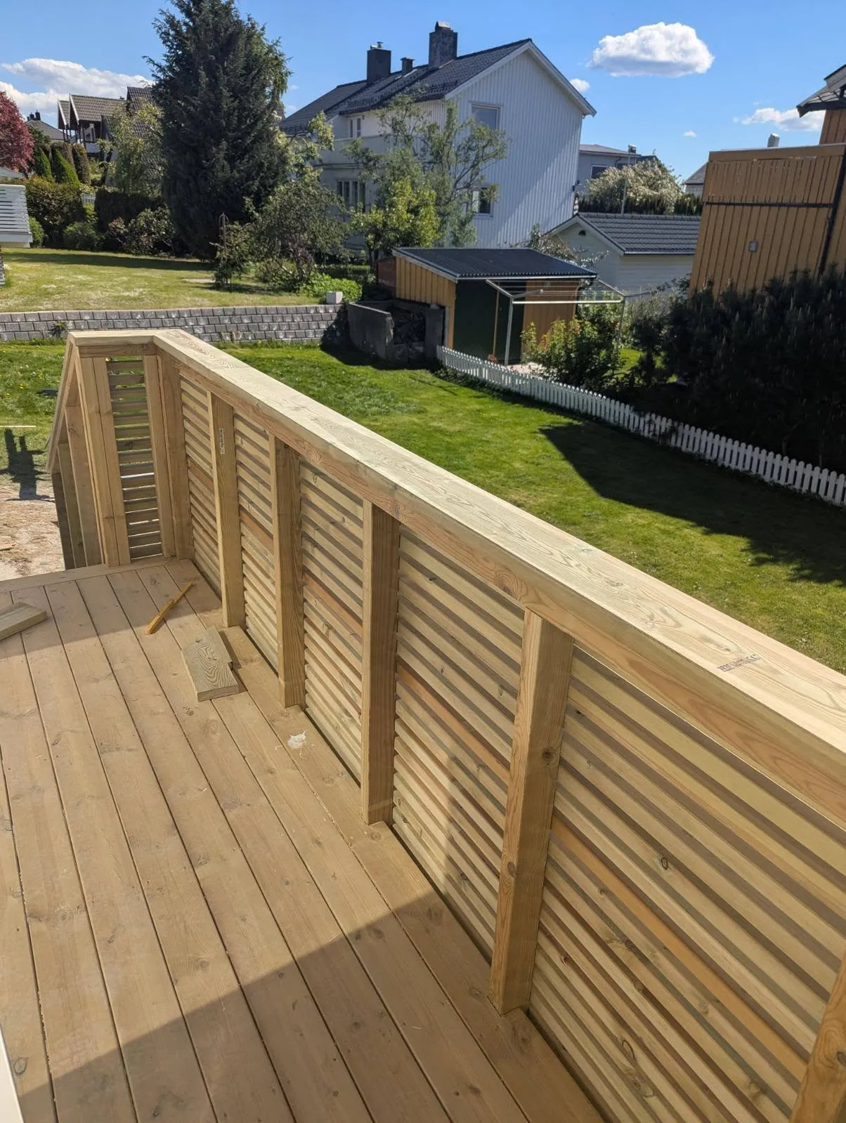 Terrasse under montering